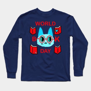 Fuzzy World Book Day Cat Long Sleeve T-Shirt